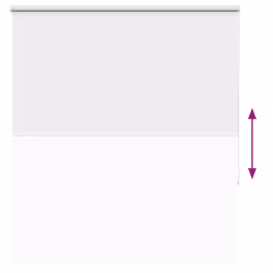 vidaXL Roller Blind Blackout White 135x150 cm Fabric Width 131.6 cm Polyester - Additional view 8