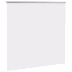 vidaXL Roller Blind Blackout White 165x150 cm Fabric Width 161.6 cm Polyester