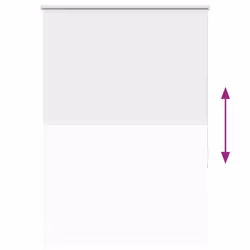 vidaXL Roller Blind Blackout Fabric Polyester - white, 100 x 175 cm - Additional view 8