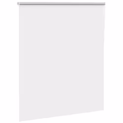 vidaXL Roller Blind Blackout White 125x175 cm Fabric Width 121.6 cm Polyester