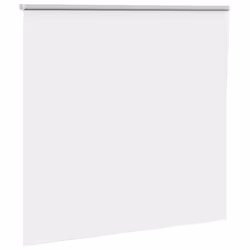 vidaXL Roller Blind Blackout White 145x175 cm Fabric Width 141.6 cm Polyester