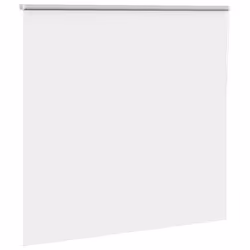 vidaXL Roller Blind Blackout White 165x175 cm Fabric Width 161.6 cm Polyester