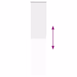 vidaXL Roller Blind Blackout Off White 45x175 cm Fabric Width 40.7 cm Polyester - white, 45 x 210 cm - Additional view 8