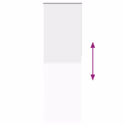 vidaXL Roller Blind Blackout Off White 75x230 cm Fabric Width 70.7 cm Polyester - white, 75 x 210 cm - Additional view 8