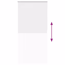 vidaXL Roller Blind Blackout White 110x210 cm Fabric Width 105.7 cm Polyester - Additional view 8