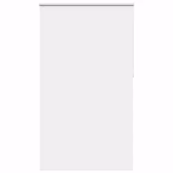 vidaXL Roller Blind Blackout White 130x210 cm Fabric Width 126.6 cm Polyester