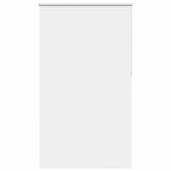 vidaXL Roller Blind Blackout White 130x210 cm Fabric Width 126.6 cm Polyester