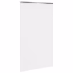 vidaXL Roller Blind Blackout White 130x210 cm Fabric Width 126.6 cm Polyester