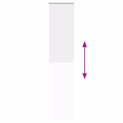 vidaXL Roller Blind Blackout Off White 45x175 cm Fabric Width 40.7 cm Polyester - white, 55 x 230 cm - Additional view 8