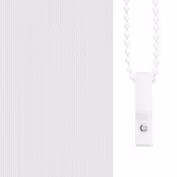 vidaXL Roller Blind Blackout Off White 45x175 cm Fabric Width 40.7 cm Polyester - white, 60 x 230 cm - Additional view 9