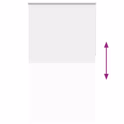 vidaXL Roller Blind Blackout White 135x230 cm Fabric Width 131.6 cm Polyester - Additional view 8