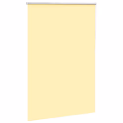vidaXL Roller Blind Blackout Yellow 110x130 cm Fabric Width 105.7 cm Polyester
