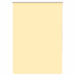 vidaXL Roller Blind Blackout Yellow 115x130 cm Fabric Width 110.7 cm Polyester
