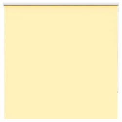 vidaXL Roller Blind Blackout Yellow 130x130 cm Fabric Width 126.6 cm Polyester