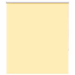 vidaXL Roller Blind Blackout Yellow 140x130 cm Fabric Width 136.6 cm Polyester