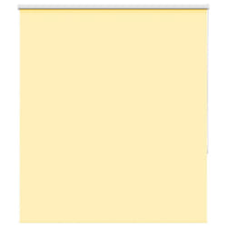 vidaXL Roller Blind Blackout Yellow 140x130 cm Fabric Width 136.6 cm Polyester