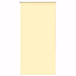 vidaXL Roller Blind Blackout Fabric Polyester - yellow, 85 x 150 cm