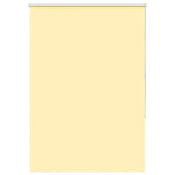 vidaXL Roller Blind Blackout Yellow 115x150 cm Fabric Width 110.7 cm Polyester