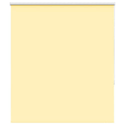 vidaXL Roller Blind Blackout Yellow 140x150 cm Fabric Width 136.6 cm Polyester