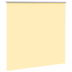 vidaXL Roller Blind Blackout Yellow 150x150 cm Fabric Width 146.6 cm Polyester
