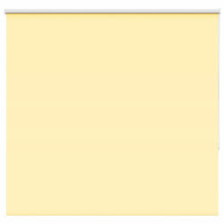 vidaXL Roller Blind Blackout Yellow 165x150 cm Fabric Width 161.6 cm Polyester