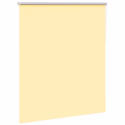 vidaXL Roller Blind Blackout Yellow 130x175 cm Fabric Width 126.6 cm Polyester
