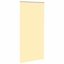 vidaXL Roller Blind Blackout Fabric Polyester - yellow, 95 x 210 cm