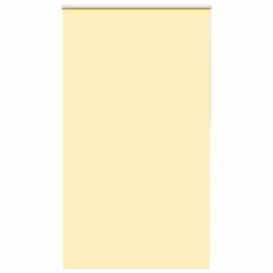 vidaXL Roller Blind Blackout Yellow 130x210 cm Fabric Width 126.6 cm Polyester
