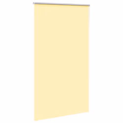 vidaXL Roller Blind Blackout Yellow 130x210 cm Fabric Width 126.6 cm Polyester