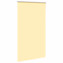vidaXL Roller Blind Blackout Yellow 140x210 cm Fabric Width 136.6 cm Polyester