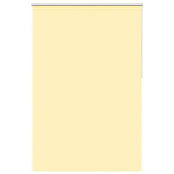 vidaXL Roller Blind Blackout Yellow 150x210 cm Fabric Width 146.6 cm Polyester