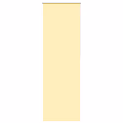 vidaXL Roller Blind Blackout Off White 75x230 cm Fabric Width 70.7 cm Polyester - yellow, 80 x 230 cm