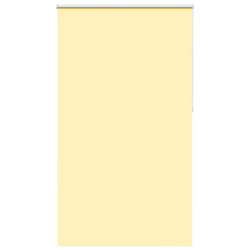 vidaXL Roller Blind Blackout Yellow 130x230 cm Fabric Width 126.6 cm Polyester