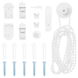 vidaXL 20 Piece Roller Blind Fittings 25 mm roller blind bracket