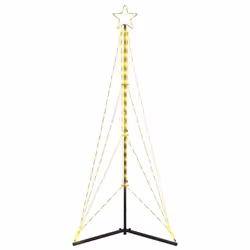vidaXL LED Christmas Tree 363 LEDs Warm White 182 cm waterfall Xmas tree light - Additional view 5