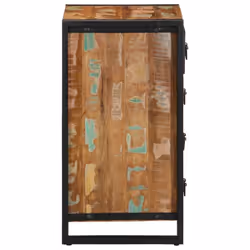 vidaXL Drawer Cabinet Hall Filing Cabinet Drawer Chest Solid Wood Reclaimed - multicolour - Additional view 5