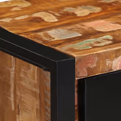 vidaXL Drawer Cabinet Hall Filing Cabinet Drawer Chest Solid Wood Reclaimed - multicolour - Additional view 7