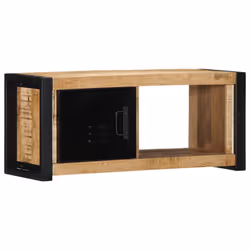 vidaXL TV Cabinet 80x30x35 cm Solid Rough Wood Mango tv stand tv sideboard - Additional view 10