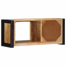 vidaXL TV Cabinet 80x30x35 cm Solid Rough Wood Mango tv stand tv sideboard - Additional view 4