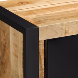 vidaXL TV Cabinet 80x30x35 cm Solid Rough Wood Mango tv stand tv sideboard - Additional view 5