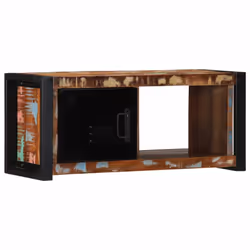 vidaXL TV Cabinet 80x30x35 cm Solid Wood Reclaimed tv stand tv sideboard