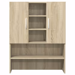 vidaXL Washing Machine Cabinets Cupboard 2 pcs Sonoma Oak Engineered wood - Additional view 4