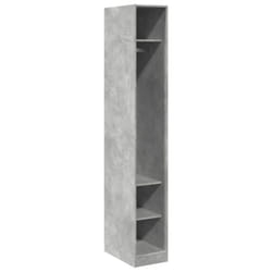 vidaXL Wardrobe Clothing Storage Hanger Clothes Cabinet Closet Engineered Wood - concrete grey