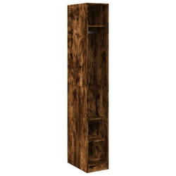vidaXL Wardrobe Clothing Storage Hanger Clothes Cabinet Closet Engineered Wood - smoked oak