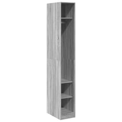 vidaXL Wardrobe Clothing Storage Hanger Clothes Cabinet Closet Engineered Wood - grey sonoma