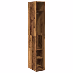 vidaXL Wardrobe Clothing Storage Hanger Clothes Cabinet Closet Engineered Wood - old wood
