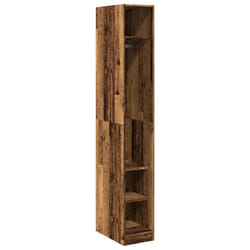 vidaXL Wardrobe Clothing Storage Hanger Clothes Cabinet Closet Engineered Wood - old wood