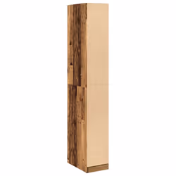 vidaXL Wardrobe Clothing Storage Hanger Clothes Cabinet Closet Engineered Wood - old wood - Additional view 5