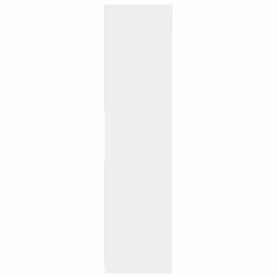 vidaXL Wardrobe Clothing Storage Hanger Clothes Cabinet Closet Engineered Wood - white, 80 x 50 x 200 cm/ 3 shelves piece - Additional view 4
