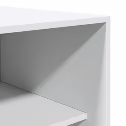 vidaXL Wardrobe Clothing Storage Hanger Clothes Cabinet Closet Engineered Wood - white, 80 x 50 x 200 cm/ 3 shelves piece - Additional view 6